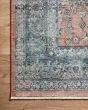 Elise ELI-01 Coral/Blue Area Rug