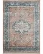 Elise ELI-01 Coral/Blue Area Rug