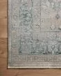 Elise ELI-01 Neutral/Blue 2'8"x4' Runner Rug