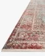 Elise ELI-04 Sky/Red Area Rug