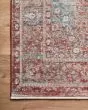 Elise ELI-04 Sky/Red Area Rug