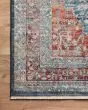 Elise ELI-05 Navy/Red Area Rug