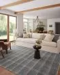 Ember EMB-03 Blue/Beige Area Rug