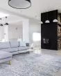 Europa Himalia Luna Grey Area Rug