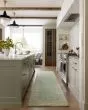 Francis FRA-02 Green/Natural Area Rug