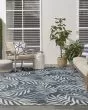 Garden Oasis GOA01 Navy Area Rug
