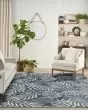 Garden Oasis GOA01 Navy Area Rug