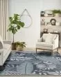 Garden Oasis GOA02 Navy Area Rug