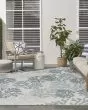 Garden Oasis GOA05 Blue Area Rug