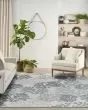 Garden Oasis GOA05 Blue Area Rug