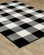 Georgia 678d Black/Ivory Area Rug