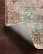 Heidi HEI-01 Terracotta/Aqua Area Rug