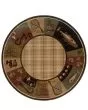 Hudson 1065b Beige/Black Area Rug