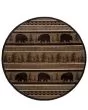 Hudson 1066a Black/Beige Area Rug