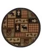 Hudson 1067a Brown/Red Area Rug