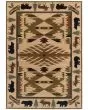 Hudson 1072a Ivory/Green Area Rug