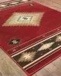 Hudson 87k Red/Green Area Rug