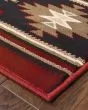 Hudson 87k Red/Green Area Rug