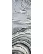 Hue Grey Marbled Stone Area Rug