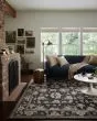 Ingrid ING-03 Navy/Multi Area Rug