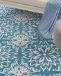 Jubilant JUB06 Ivory/Blue Area Rug