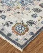 Kaia 39HTF Ivory/Blue/Red Area Rug