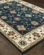 Kashan 2336b Navy/Ivory Area Rug