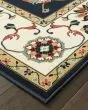 Kashan 2336b Navy/Ivory Area Rug