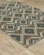 Latitude 2x Grey/Orange Area Rug
