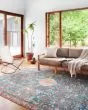 Layla LAY-10 Marine/Clay Area Rug