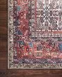 Layla LAY-12 Ivory/Brick 5'0"x7'6" Area Rug
