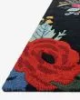 Les Fleurs LES-03 Black/Multi Area Rug