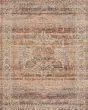 Lourdes LOU-07 Tangerine/Ocean Area Rug