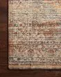 Lourdes LOU-07 Tangerine/Ocean Area Rug