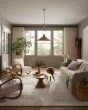 Manfred MAN-01 Ivory/Pebble Area Rug
