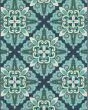 Meridian 2206b Blue/Green Area Rug