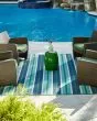 Meridian 9652f Blue/Green Area Rug