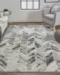 Micah 3048F Black/Gray/Silver Rug