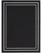 Nourison Essentials NRE02 Black Ivory Rug