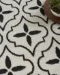 Nourison Essentials NRE04 Ivory Black Rug