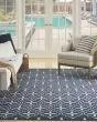 Nourison Essentials NRE04 Navy Ivory Rug