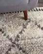 Oslo Shag OSL01 Ivory/Grey Area Rug