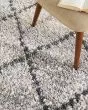 Oslo Shag OSL01 Silver Grey Area Rug