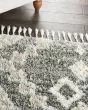 Oslo Shag OSL02 Grey/Ivory Area Rug