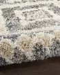 Oslo Shag OSL02 Grey/Ivory Area Rug