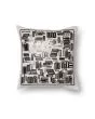 P0196 White/Gold 18"x18" Pillow