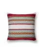 P0213 Red/Multi 22"x22" Pillow