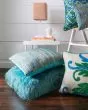 P0242 Blue/Multi 22"x22" Pillow