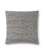 P0339 Black/White 22"x22" Pillow