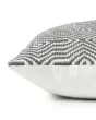 P0339 Charcoal/White 22"x22" Pillow